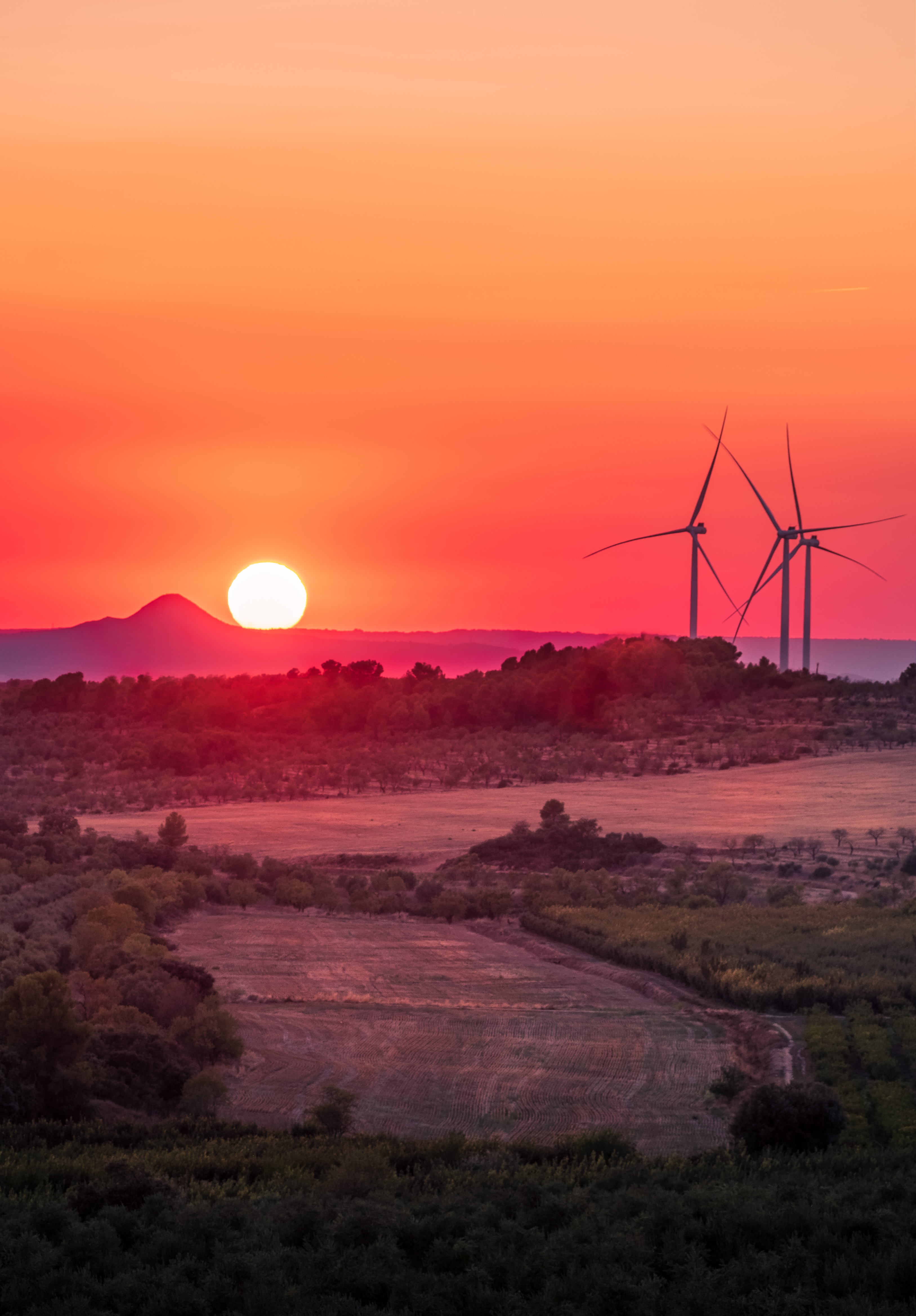 Eolic sunset